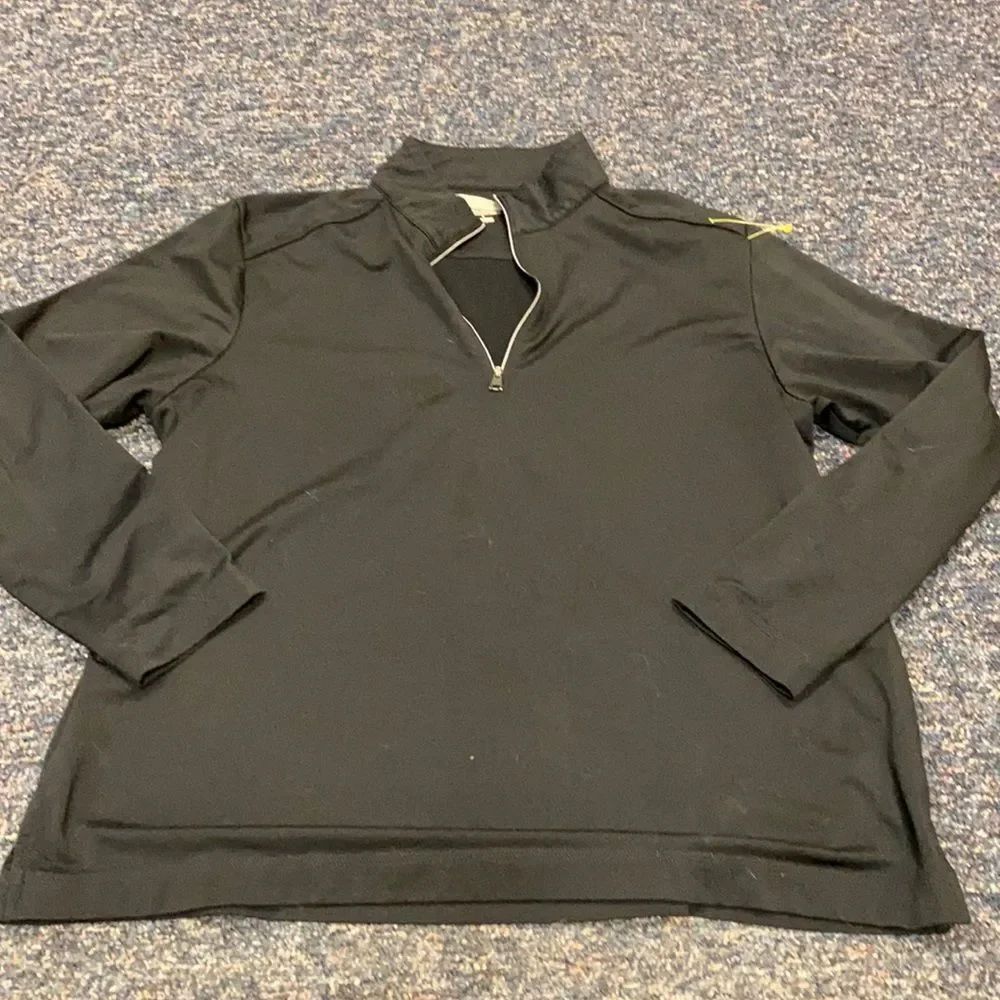 Greg Norman Black Zip Up Sweatshirt sz. L
